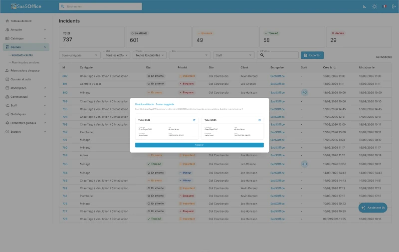 Étape 2, déduplication NOVA